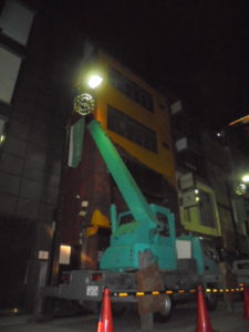 中央区銀座現場　8馬力を施工しました。